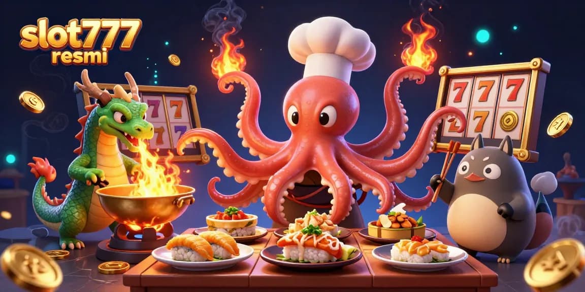 Experience exciting gameplay with slot777 resmi in a dynamic 3D casino scene featuring vibrant characters.