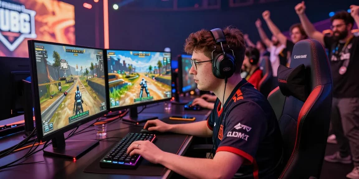 PUBG Hack gameplay capture in a thrilling esports arena with intense competition
