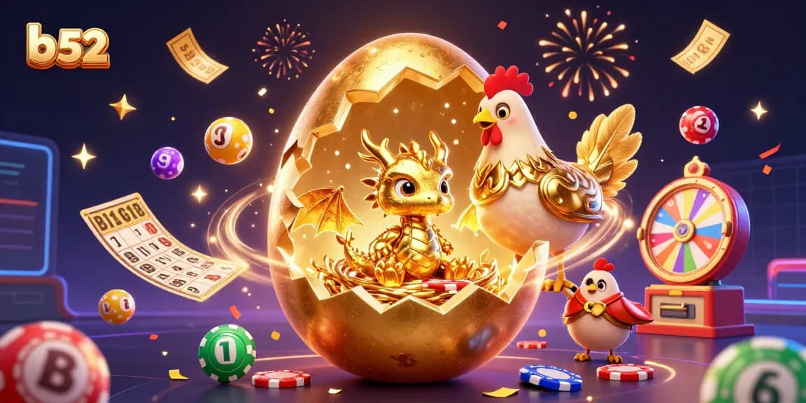Enjoy the thrilling gaming experience at b 52 with our golden dragon and exciting lottery elements.