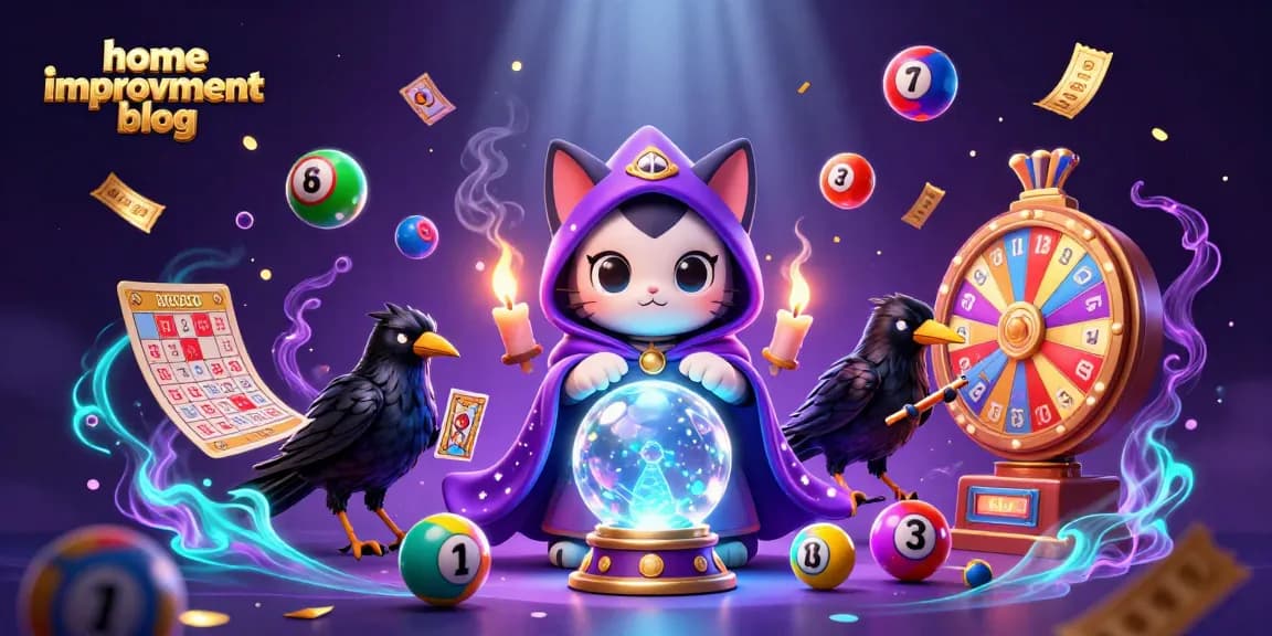 Engage in the thrilling home improvement blog experience with vibrant lottery elements and mystical characters.
