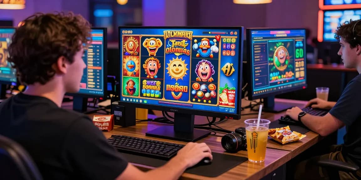 Raja receh: Pemain slot online menikmati kemenangan dengan grafis menarik.