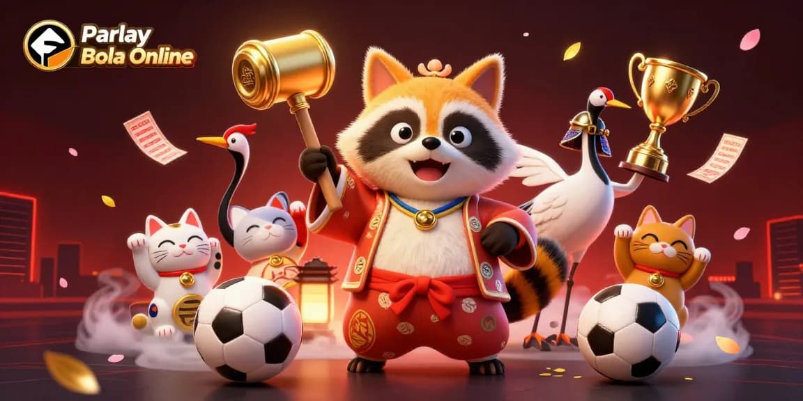 Engage with Parlay Bola Online through a dynamic scene of celebrated characters winning big.