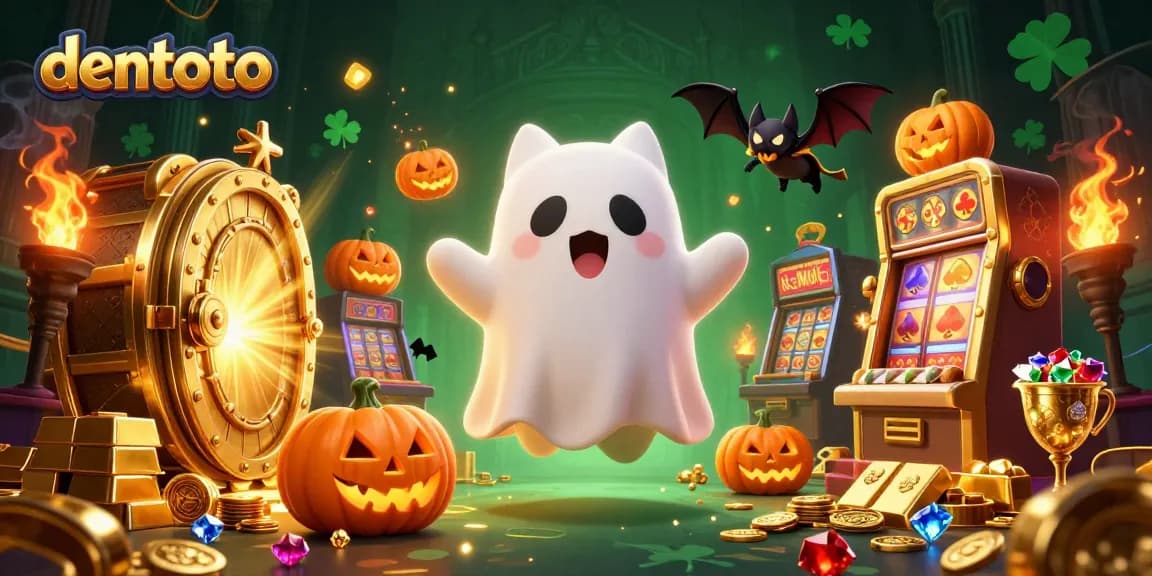 Experience thrilling bets with dentoto at a haunted casino filled with riches and playful spirits.