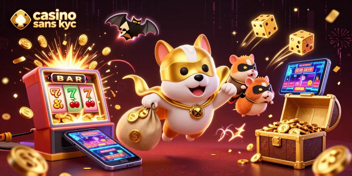 Jouer dans un casino sans KYC avec des jackpots explosifs et des personnages dynamiques.