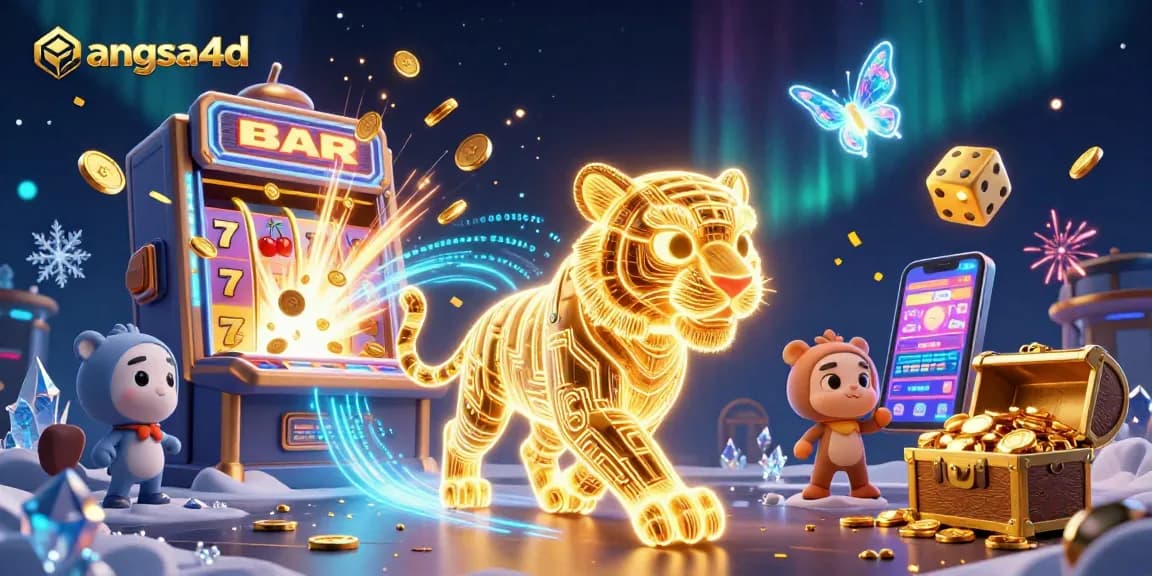 Join the excitement at angsa4d with a vibrant casino scene showcasing jackpots, scatter wins, and thrilling gameplay.