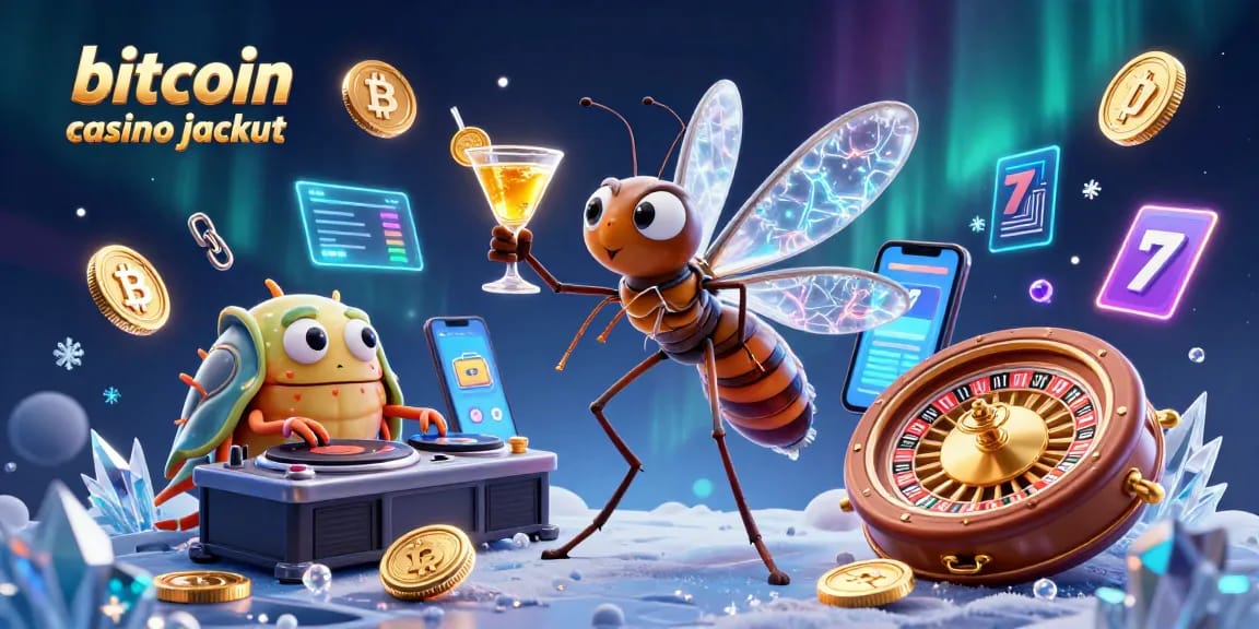 Experience big wins with exciting bitcoin casino jackpot opportunities in a vibrant 3D illustration