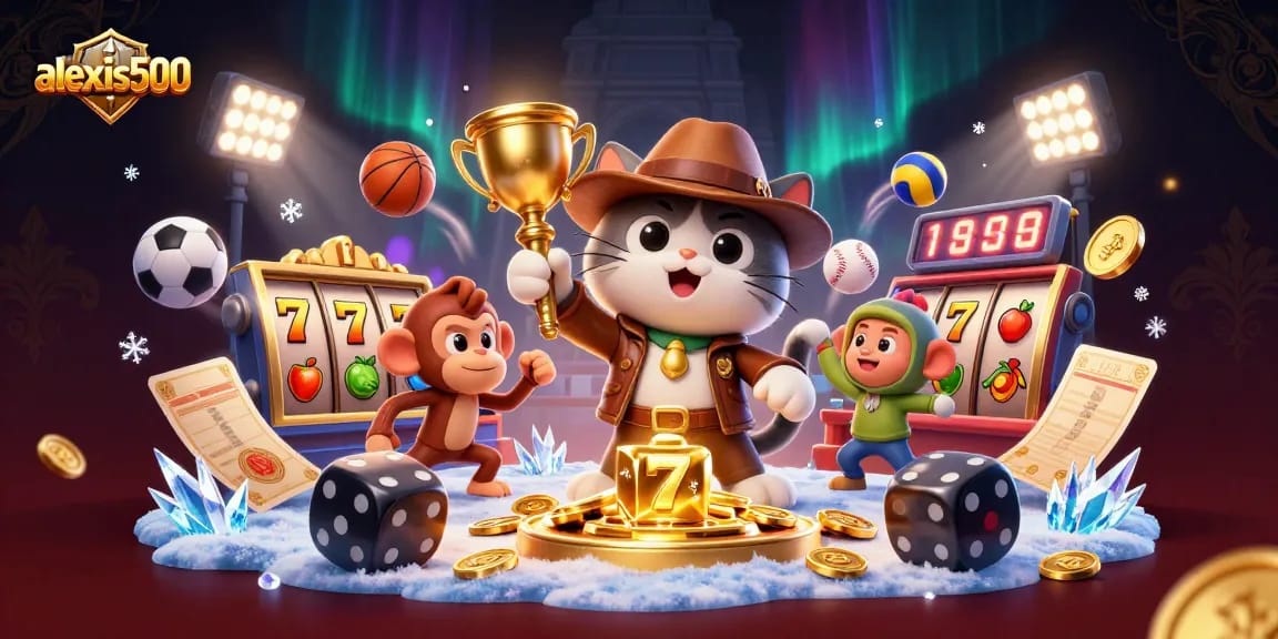 Engage in thrilling gameplay with alexis500, where an explorer and monkey discover casino treasures.