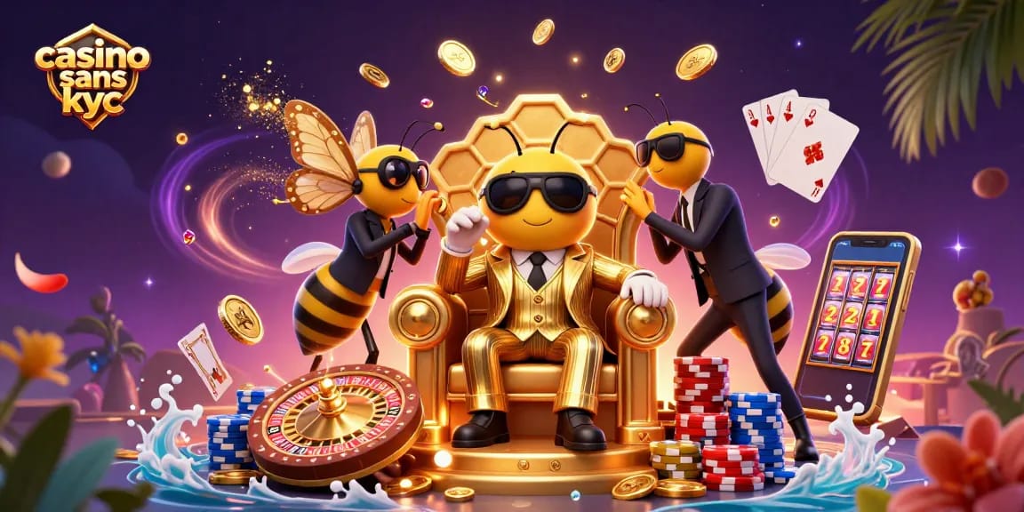 Jouez sans contraintes avec les casinos sans KYC, profitant d'une expérience de jeu fluide.