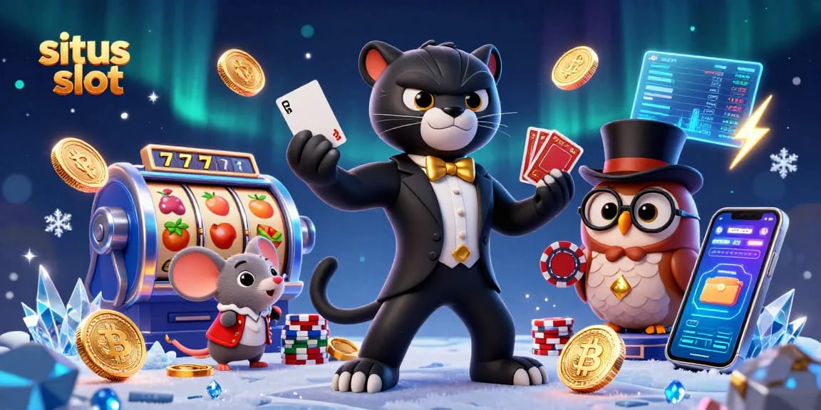 Putaran situs slot meningkatkan kesenangan dengan panther, burung hantu, dan tikus beruntung.