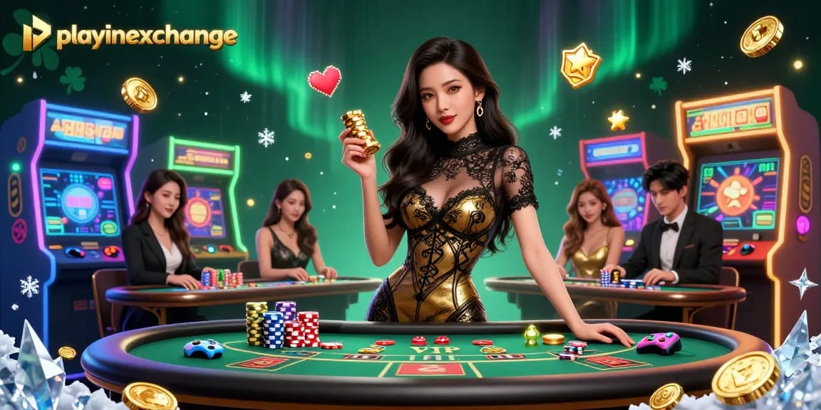 Experience high-stakes baccarat action with playinexchange's glamorous casino atmosphere.