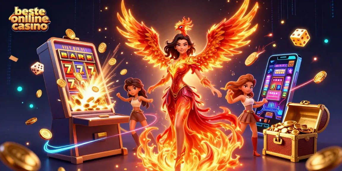 Engage with the best online casino experience featuring Asian characters and vibrant casino elements.