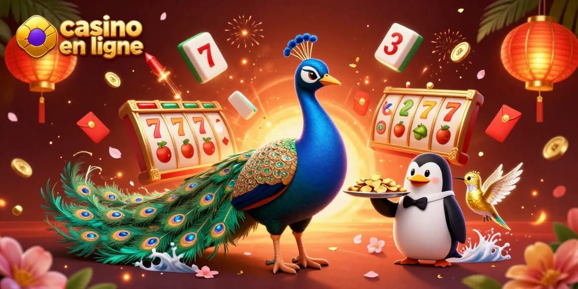 Jouez sur un casino en ligne avec des machines à sous dynamiques et une ambiance festive.