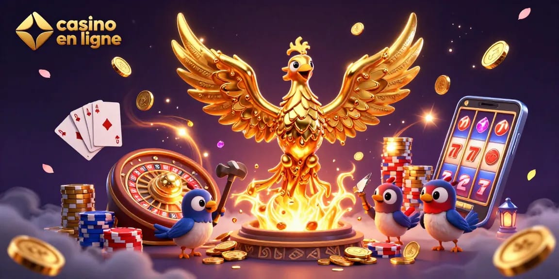 Jouez au casino en ligne avec des jeux riches en or et en action captivante.