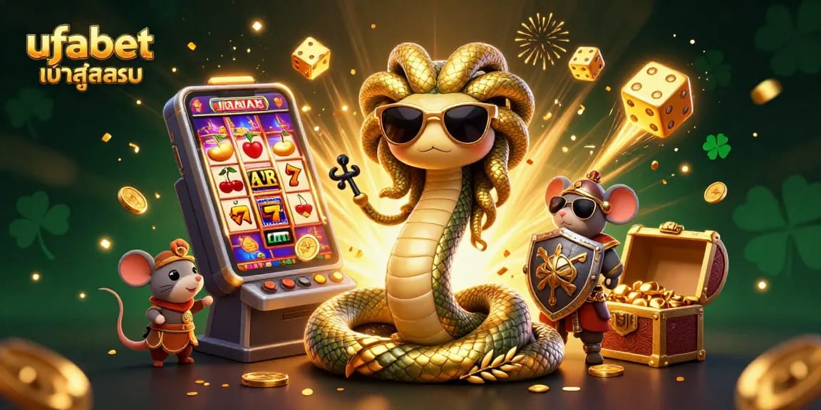 Experience high-stakes action with ufabet เข้าสู่ระบบ featuring 3D characters and casino game excitement.
