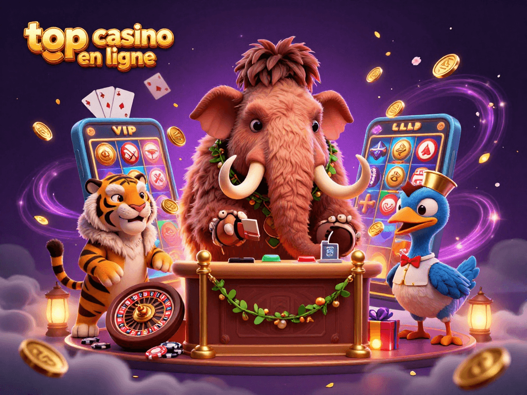 Découvrez le top casino en ligne avec un bouncer mammouth, un invité tigre, et un portier dodo.