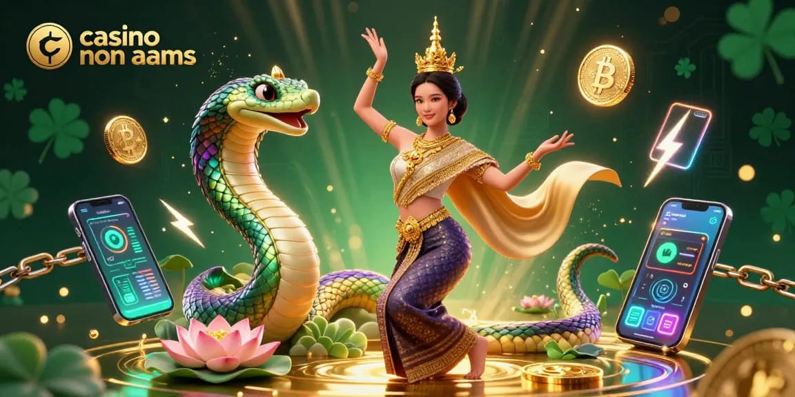 Esplora il mondo dei casinò non AAMS con elementi simbolici vivaci in una scena dinamica 3D.