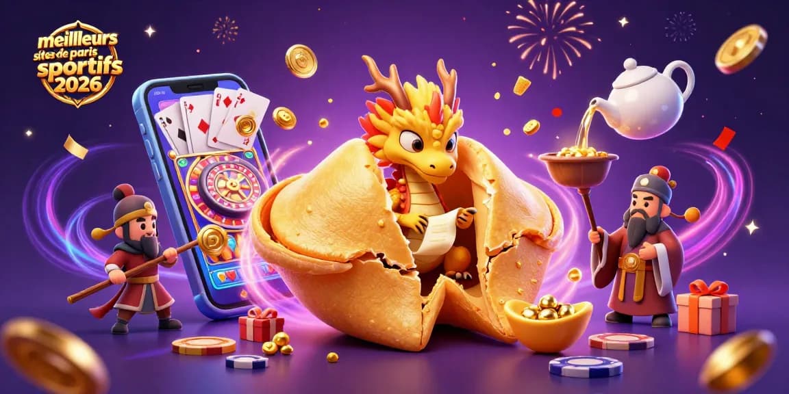 Pariez sur les meilleurs sites de paris sportifs 2026 avec des dragons sages et des cookies d'or géants