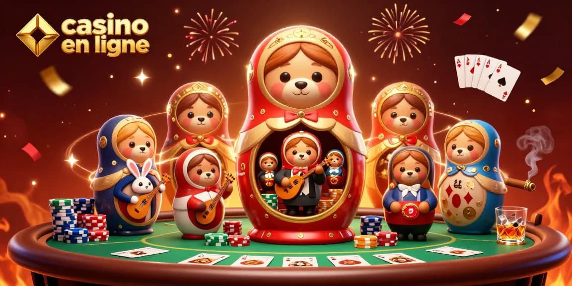 Plongez dans l'excitation du casino en ligne avec cette illustration de l'univers ludique.