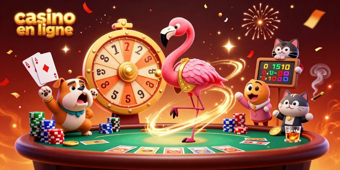 Vivez l'excitation du casino en ligne avec des personnages dynamiques et des jeux captivants.