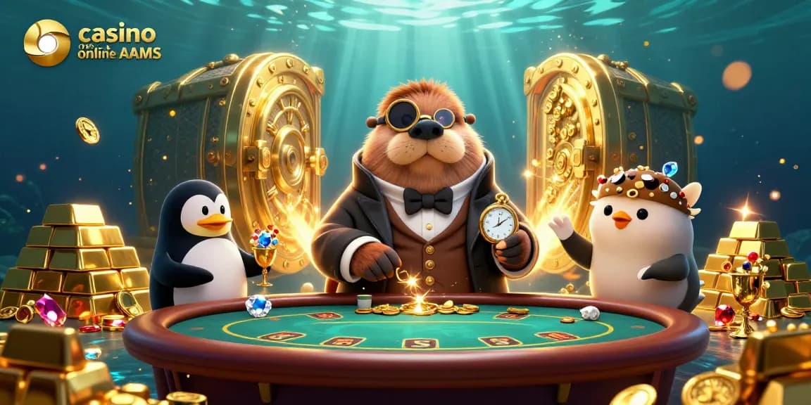 Gioca nel casino online non AAMS con il tricheco, il pinguino dealer e il pesce puffer bluffando.