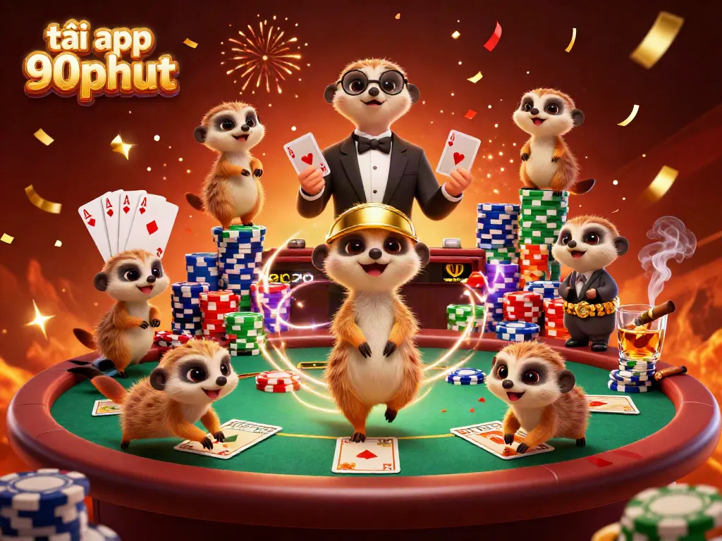 Join the action at tải app 90phut as meerkats celebrate chips and high-stakes poker!