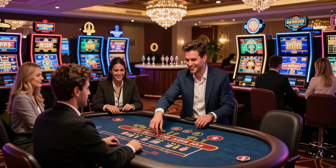 Profiter d'une expérience palpitante de casino en ligne avec des amis dans un casino virtuel dynamique.