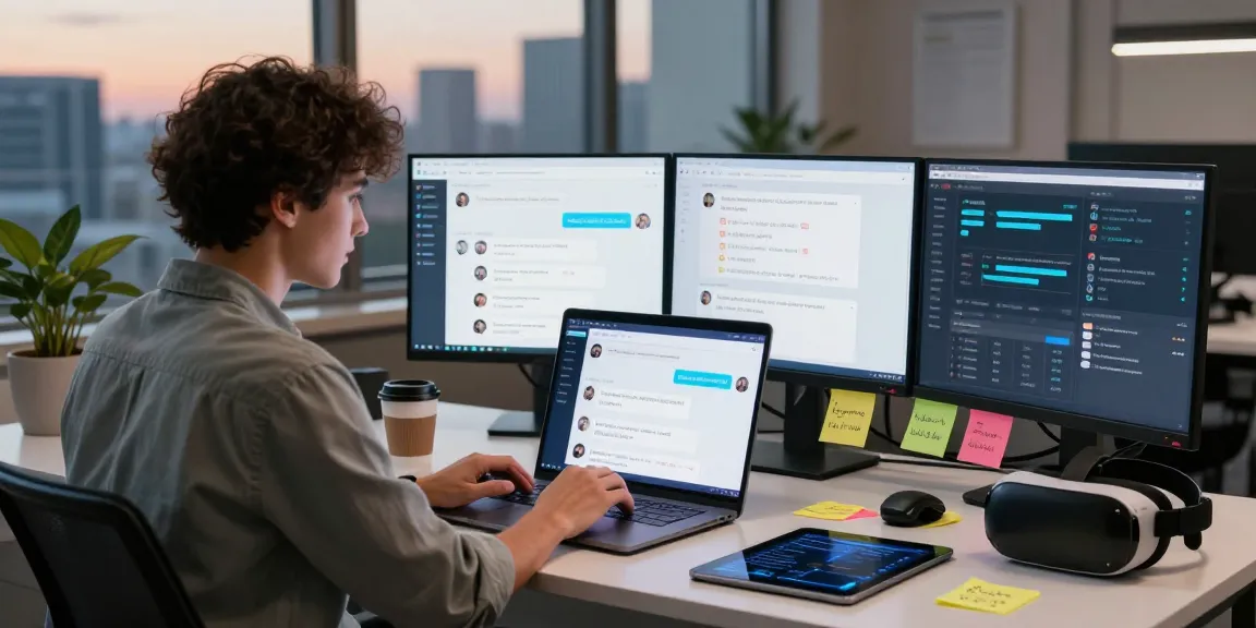 Engaging with an AI NSFW chat application in a modern digital workspace