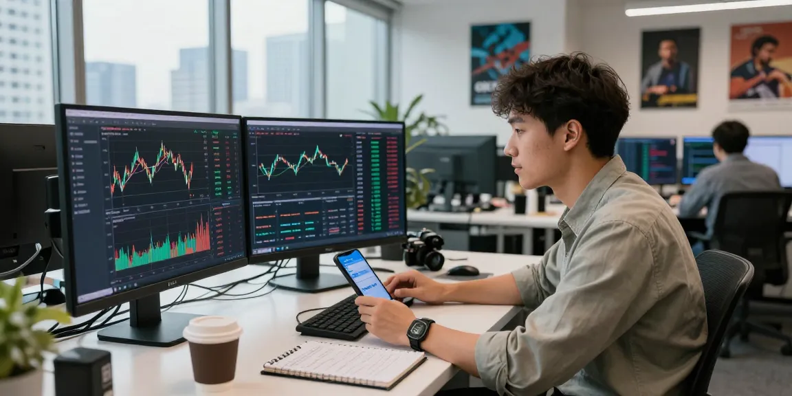 Engaging cryptocurrency trading moment at okx exchange with professionals analyzing market trends.