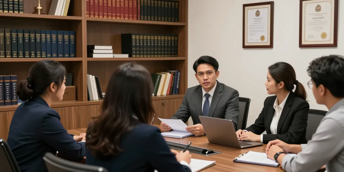 Professional attorney discussing employment law with clients in a trusted law firm in Indonesia. Best Law firm in Indonesia for Employment Law.