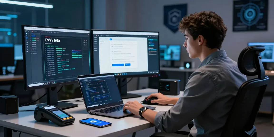 Secure professional workspace for buying CVV fullz with tech elements and live checker interface.