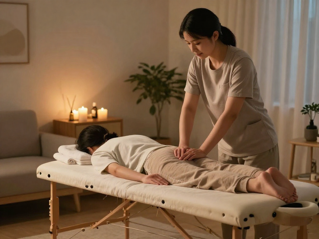 Experience 출장안마 therapy in a peaceful home setting with a professional therapist.