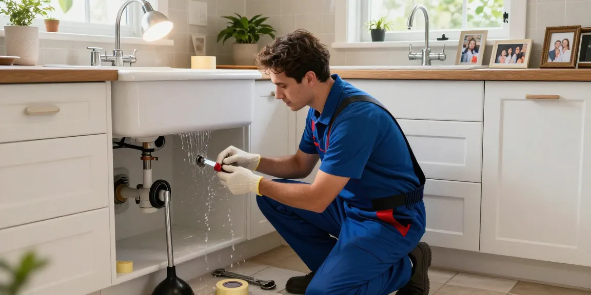 24 hour plumber Northampton providing expert service in a residential kitchen repair