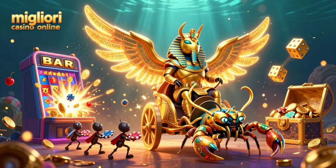 Scopri i migliori casino online con questa illustrazione 3D che mostra avventure emozionanti e giochi coinvolgenti.