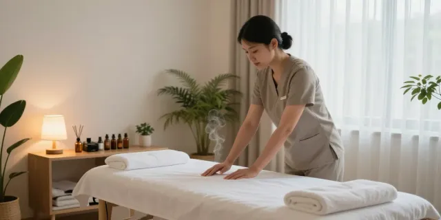 동작구출장안마 therapy session with peaceful ambiance in a serene wellness retreat.