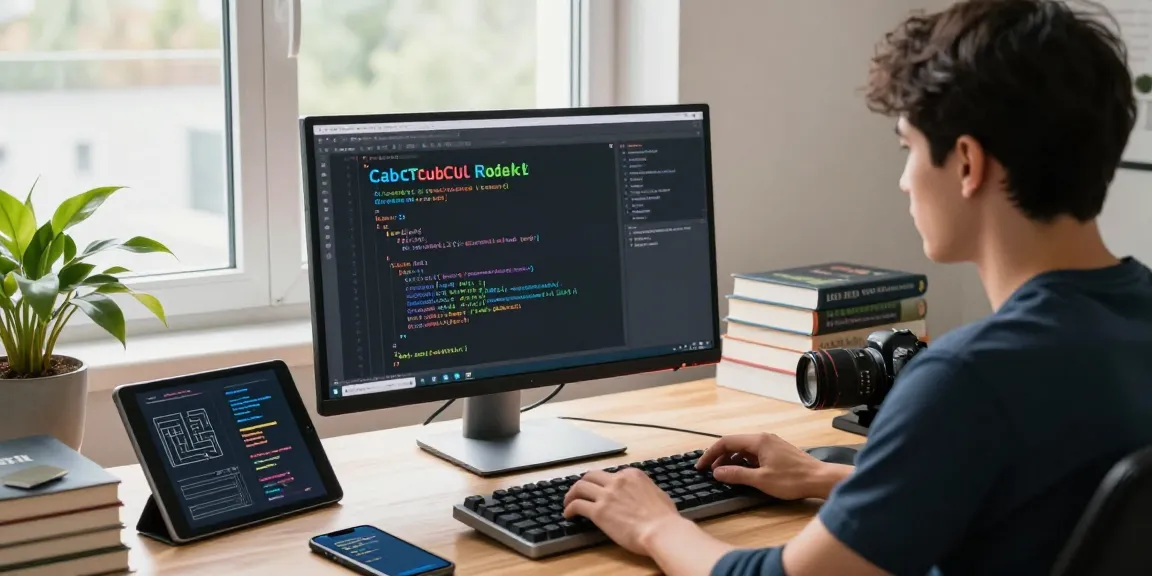 Pengembang perangkat lunak dengan fokus pada kode useCallback di React https://codestus.com/posts/huong-dan-su-dung-usecallback-dalam-react, mengatur alat pemrograman di ruang kerja modern.