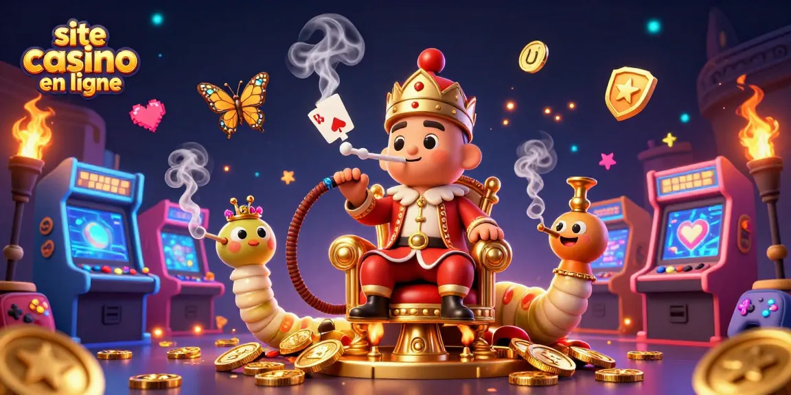 Profitez d'un spectacle captivant sur un site casino en ligne avec des personnages colorés et des éléments de jeu.