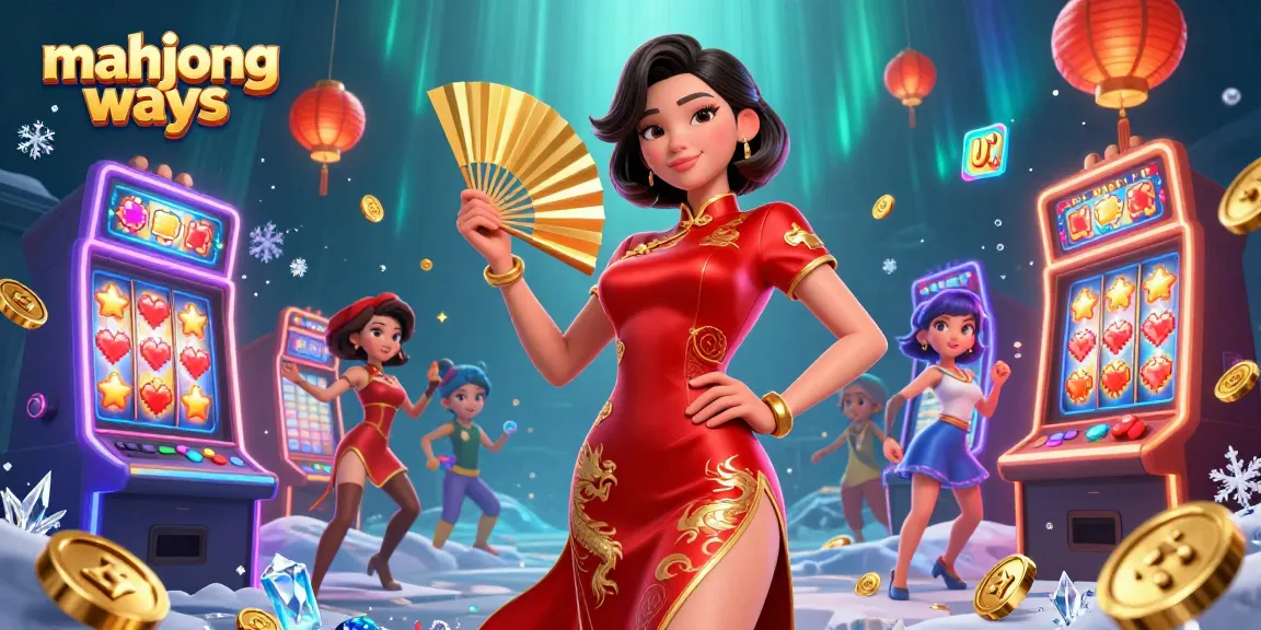 Experience thrilling mahjong ways action in a vibrant casino-themed 3D illustration featuring an elegant character.