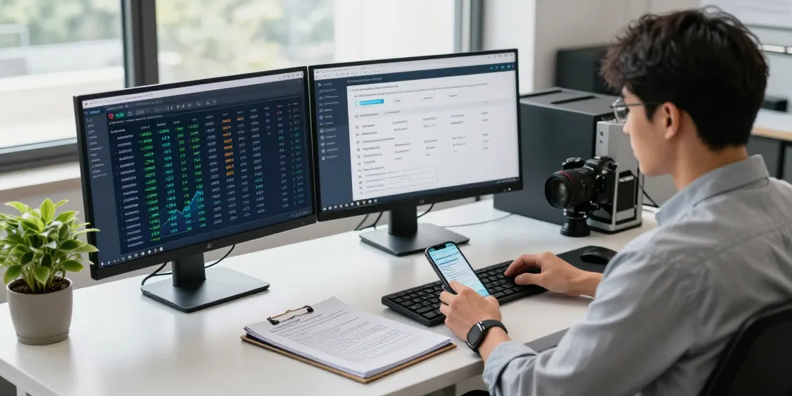 Expert handling crypto recovery process to recover lost crypto in a professional office setting.