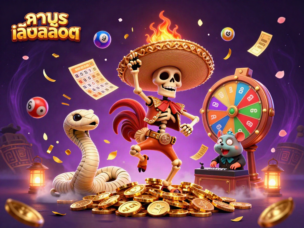 เกมสล็อตทดลองเล่นสล็อตที่มีโครงกระดูกและสัตว์มหัศจรรย์รวมกันในภาพเสมือนจริง