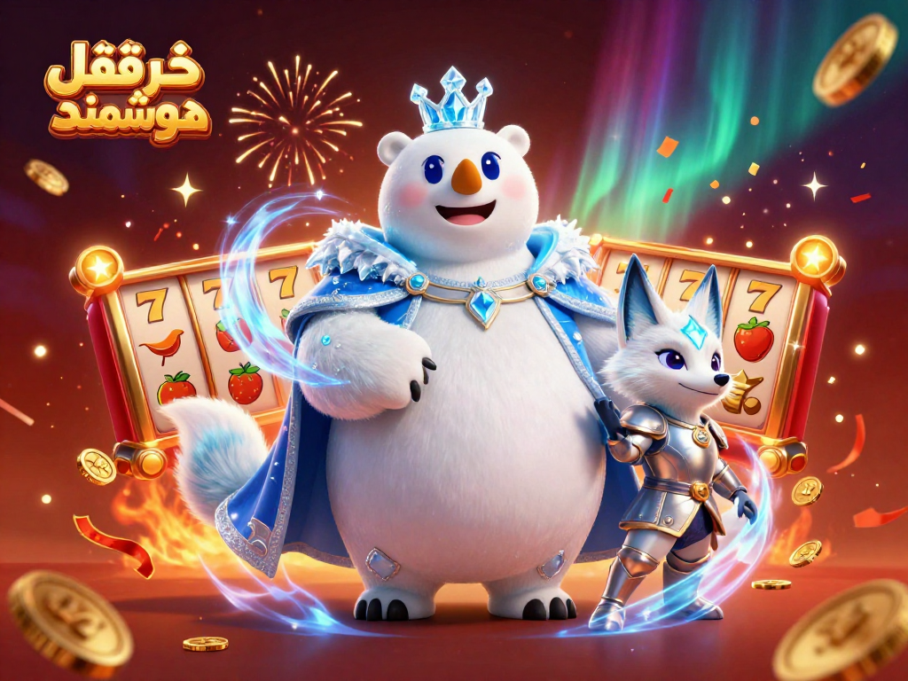 Engage in thrilling gameplay with خرید قفل هوشمند as the polar bear king joins the celebration with golden jackpot elements.