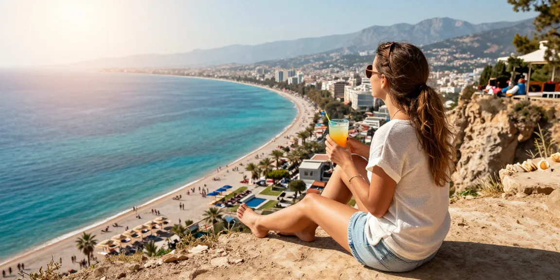 Enjoying sunny weather in Antalya with scenic coastal views.