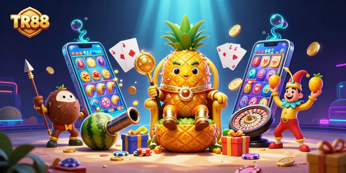 Experience the magic of TR88 with a vibrant beach casino scene filled with exciting gaming elements!