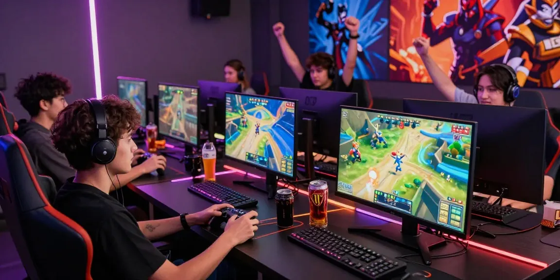 Pengalaman bermain game yang menarik di tantegacor88 dengan atmosfer seru dan kerumunan gamer.