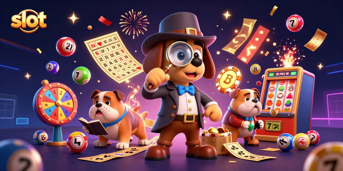 Experience the thrill of slot gaming with colorful reels and dynamic lottery elements in action.