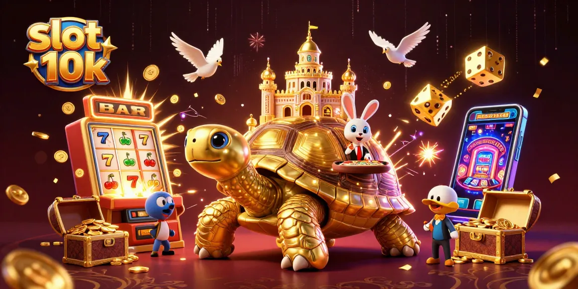 Experience thrilling wins with slot 10k in this vibrant casino scene featuring stunning 3D elements.