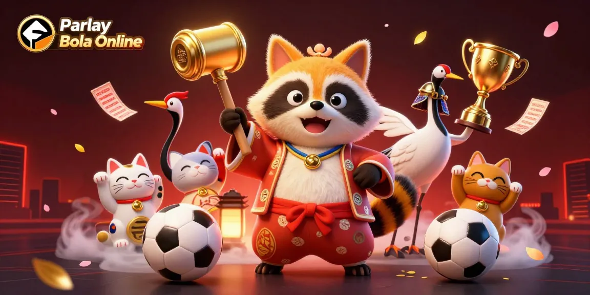 Engage with Parlay Bola Online through a dynamic scene of celebrated characters winning big.