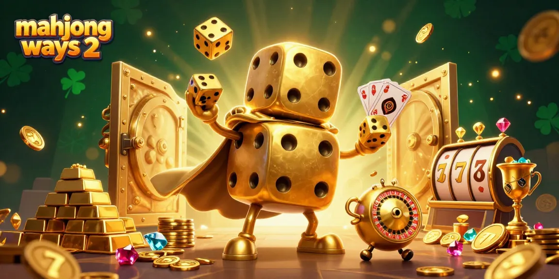 Experience the thrill of mahjong ways 2 with vibrant golden dice and treasure-filled atmosphere.