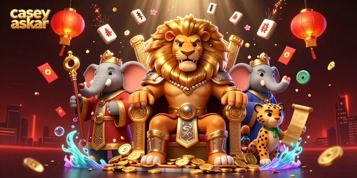 Experience the allure of Casey Askar with lively casino elements and vibrant characters.