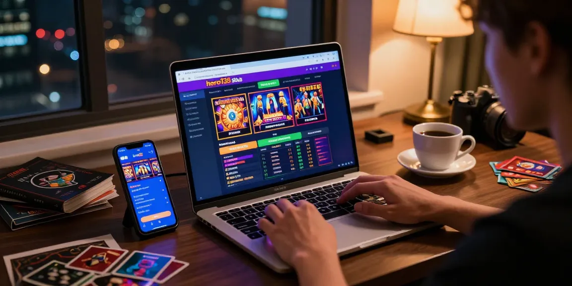 Engaging online gambling scene on hero138 situs showcasing user interaction with sports betting and slot games.