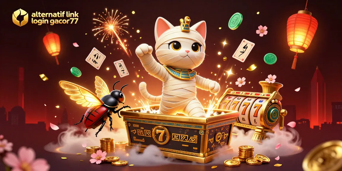 Experience thrilling moments with alternatif link login gacor77 in an exciting casino adventure scene.